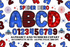 Spiderhero Alphabet png clipart, spiderhero letters doodle Product Image 1