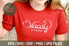vacay vibes svg, vacay mode svg, beach life svg, summer svg Product Image 2