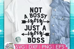 Not A Bossy Mom SVG DXF PNG EPS Cutting Files Product Image 1