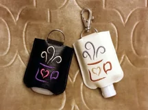 ITH Artful Hot Drinks Hand Sanitizer Holder- Snap Tab 5x7 Product Image 5