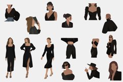 Stylish abstract girls-women in vector - boho clipart Product Image 2