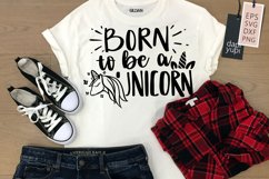 Unicorn Quotes, Born To Be A Unicorn, Lettering Quotes Product Image 1