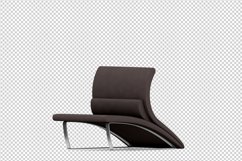 Isometric Arm Chair 3D isolated render Product Image 1