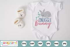 Snuggle Bunny | Spring rabbit SVG Product Image 1