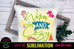 Warm and Cozy Christmas Sublimation I Holiday Design Product Image 1