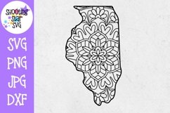Illinois US State Mandala SVG - 50 States SVG Product Image 1