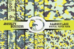 Scrapbook papers, JPG files, Camo print designs, Seamless Product Image 1