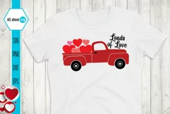 Loads Of Love, Valentine's Truck Svg Product Image 2