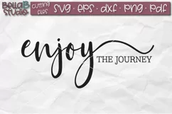 Enjoy The Journey SVG File, Wood Sign SVG Cut File Product Image 2