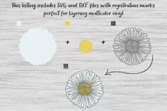 Daisy svg, Daisy flower svg, Gerber svg, Flower svg file Product Image 3