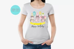 Safari Baby animals birthday sublimation design. Product Image 3