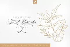 Floral Watercolor Bouquet Vol63 Product Image 1