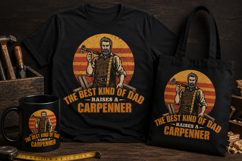 Best Kind of Dad Raises a Carpenter PNG | Carpenter Dad Product Image 1