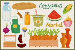 Farmers Market Vector Clipart Pack Product Image 2