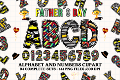 Father’s Day Alphabet clipart, father’s day letters doodle Product Image 1