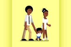 Young afro american family Product Image 1