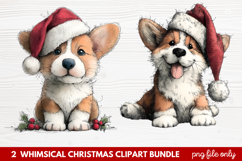 Whimsical Christmas Clipart | Cute Festive Holiday PNG Product Image 1