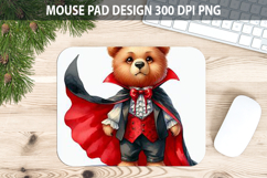 Watercolor Bear Mouse Pad Sublimation - Animal PNG Design Product Image 1