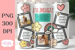 Family photo tumbler template PNG, picture tumbler wrap PNG Product Image 1