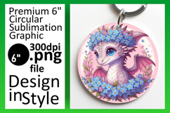 Sophisticated Round Design Coaster Art , Dragon Product Image 1