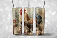 Chicken Vintage Tumbler Wrap Sublimation Designs Product Image 2