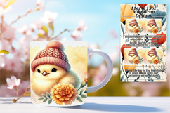 Trendy 11oz Mug Wrap Png Design , Cute Animals Product Image 1