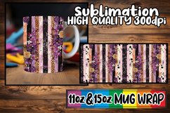 Stylish 3D Leopard Flower Mug Wrap Patterns Product Image 1