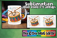 Beautiful day sublimation 11oz 15oz mug wrap, Cute Christmas Product Image 1