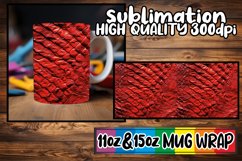 Trendy Polished 3D Puff Pattern Mug Sublimation Wrap 11oz Product Image 1