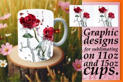 Lily Oasis: Sublimation Art Mug Wrap 11oz 15oz Product Image 1