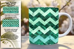 Sparkling Glitter Stripe 11oz/15oz Mug Wrap for Sublimation Product Image 1