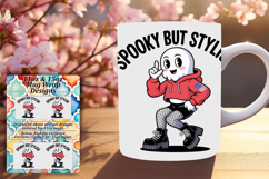 Radiant 11oz Mug Wrap Png Artwork , Funny Ghost Product Image 1