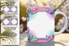 Beautiful 15oz Mug Wrap Png Design , Christmas Product Image 1
