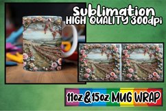 Meadow Symphony: 3D Landscape Mug Design Product Image 1