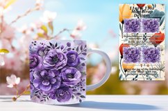 Bright Floral 11oz/15oz Mug Wrap Design Product Image 1