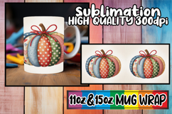 Wholesome memories sublimation wrap, Pumpkin Watercolor Product Image 1