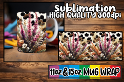 Luminous moments 11oz 15oz sublimation wrap, Leopard Prints Product Image 1