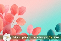 Floral Background Mockup, Abstract Background PNG Product Image 1