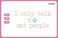 Funny Cat Lover Quotes SVG EPS PNG 6 Product Image 3