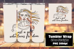 GLAMOROUS 20oz Tumbler Design for Personal Use , Just A Girl Product Image 1