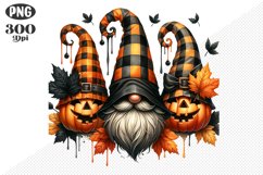 Halloween Gnomes Sublimation - Clipart PNG Design Product Image 1