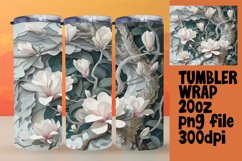 20oz Tumbler Wrap - 3D Flower Hole Sublimation Print Product Image 1