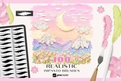 Realistic impasto procreate brushes. Oil painting Product Image 1