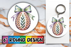 Joyful Round Keychain Magic PNG, Easter Egg Product Image 1