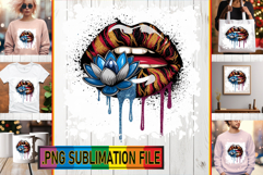 Timeless PNG TSHIRT Art, Dripping Lips Product Image 1
