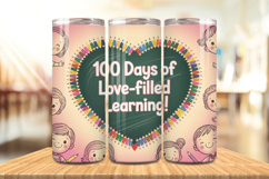 100 Days Of School Tumbler wrap, Teacher Day 20oz Tumbler Product Image 1