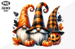 Halloween Gnomes Sublimation - Clipart PNG Design Product Image 1