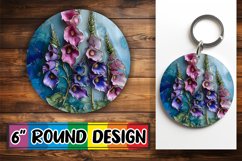 Sparkling 3D Petal Sublimation Circles Product Image 1