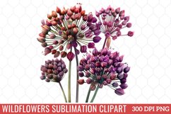 Wildflowers Sublimation Clipart Product Image 1