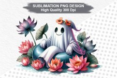 Halloween Ghost - Halloween clipart Sublimation PNG Design Product Image 1